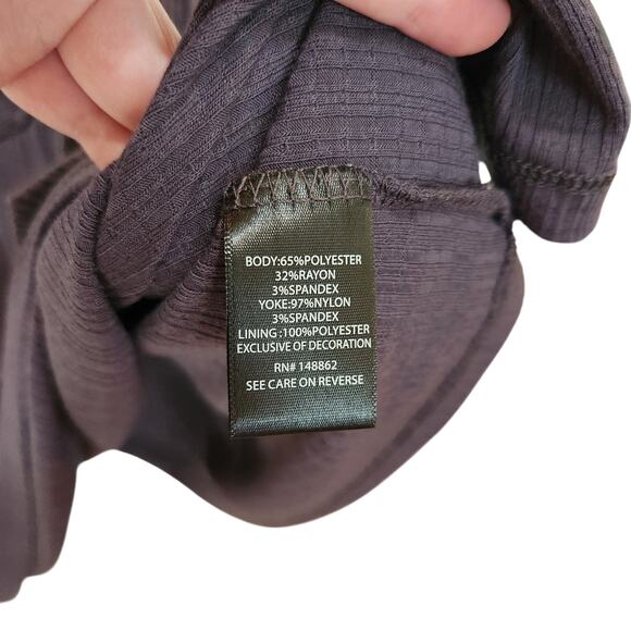 Torrid Textured Jersey Square Neck Flutter Sleeve Babydoll Blouse Periscope 2X - Picture 9 of 10